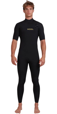 2026 Xcel Mens Comp 2mm Short Sleeve Wetsuit MN22ZXC4 - Black